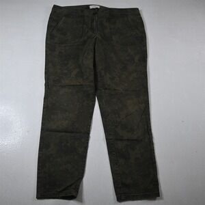 LOFT 14 Green Camo Marisa Utility Skinny Chino‎ Womens Pants